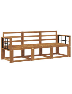 Set di divani da esterno 3 pcs Naturale 2