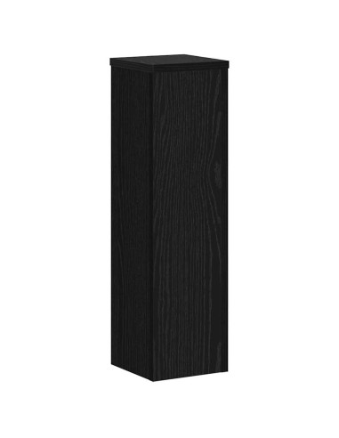 Supporto per piante 2 pcs Rovere Nero 17 x 17 x 60 cm