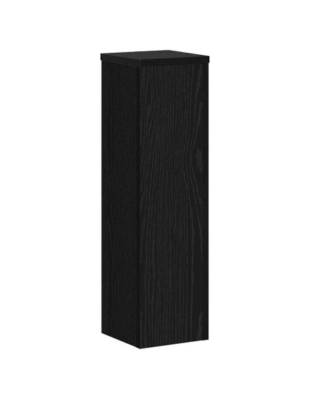 Supporto per piante 2 pcs Rovere Nero 17 x 17 x 60 cm