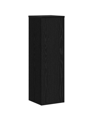 Supporto per piante 2 pcs Rovere Nero 25 x 25 x 80 cm