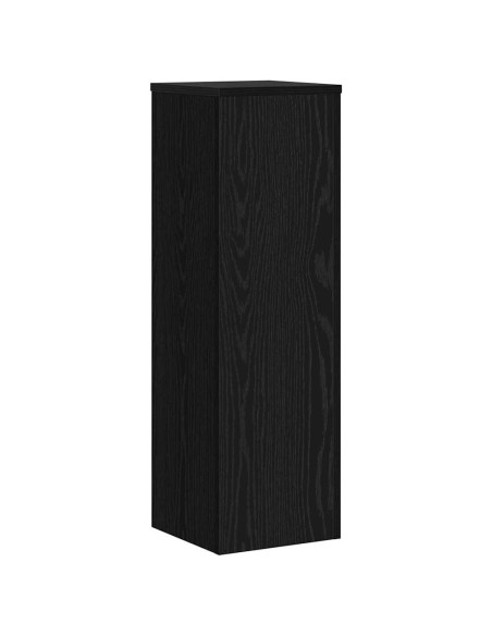 Supporto per piante 2 pcs Rovere Nero 25 x 25 x 80 cm