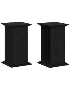 Supporto per piante Rovere Nero 33 x 33 x 60 cm 2