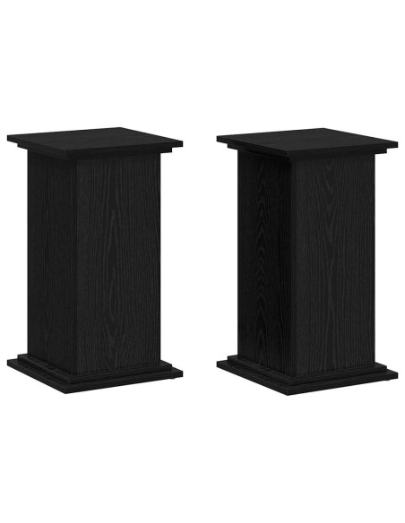Supporto per piante Rovere Nero 33 x 33 x 60 cm