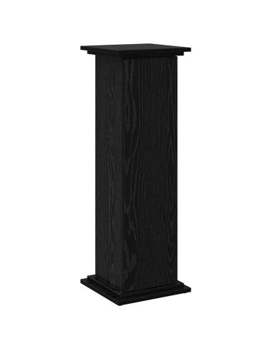 Supporto di esposizione con porta Rovere Nero 31 x 30 x 90 cm