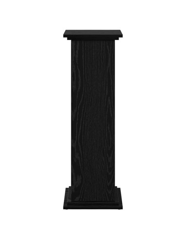 Supporto di esposizione con porta Rovere Nero 31 x 30 x 90 cm