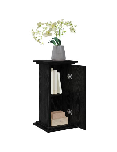 Supporto di esposizione con porta Rovere Nero 31 x 30 x 60 cm