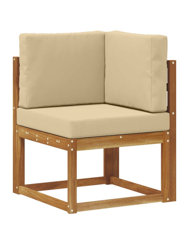 Set di divani con cuscino 7 pcs Naturale e Beige