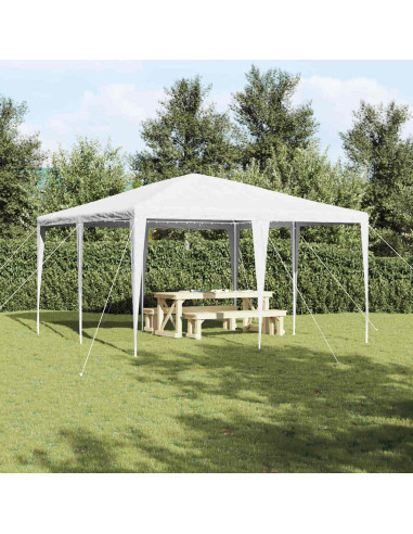 Tenda Party Bianco 400 x 400 x 266 cm Polietilene e Acciaio