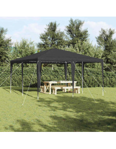 Tenda Party Antracite 400 x 400 x 266 cm Polietilene e Acciaio