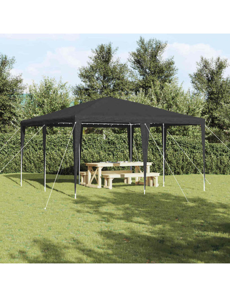 Tenda Party Antracite 400 x 400 x 266 cm Polietilene e Acciaio
