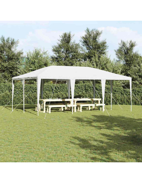 Tenda Party Bianco 600 x 400 x 266 cm Polietilene e Acciaio