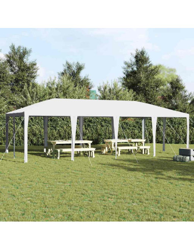 Tenda Party Bianco 800 x 400 x 266 cm Polietilene e Acciaio
