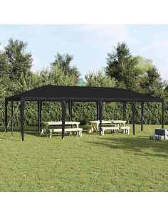 Tenda Party Antracite 800 x 400 x 266 cm Polietilene e Acciaio