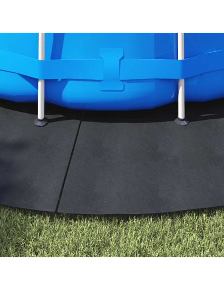 Telo per Fondo Piscina Nero Ø 458 cm Tessuto Non Tessuto