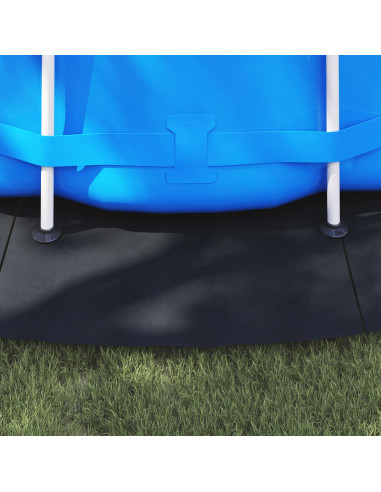 Telo per Fondo Piscina Nero Ø 550 cm Tessuto Non Tessuto