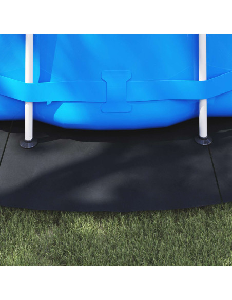 Telo per Fondo Piscina Nero Ø 550 cm Tessuto Non Tessuto