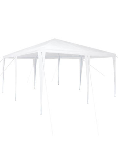 Tenda Party Bianco 400 x 400 x 266 cm Polietilene e Acciaio