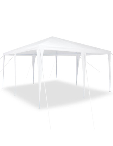 Tenda Party Bianco 400 x 400 x 266 cm Polietilene e Acciaio