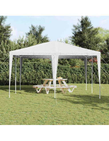 Tenda Party Bianco 400 x 400 x 266 cm Polietilene e Acciaio