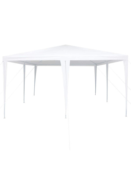 Tenda Party Bianco 400 x 400 x 266 cm Polietilene e Acciaio
