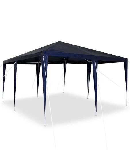 Tenda Party Blu 400 x 400 x 266 cm Polietilene e Acciaio