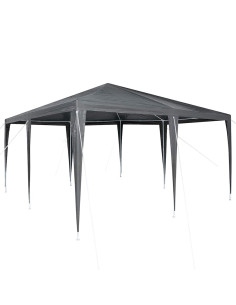 Tenda Party Antracite 400 x 400 x 266 cm Polietilene e Acciaio 2
