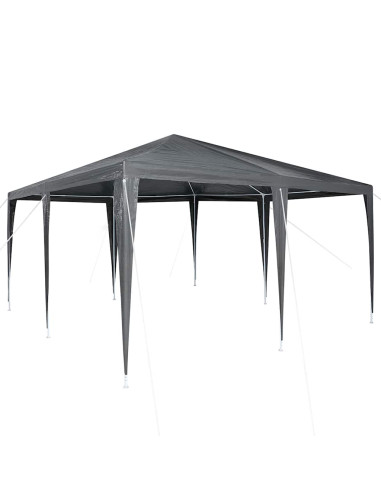Tenda Party Antracite 400 x 400 x 266 cm Polietilene e Acciaio