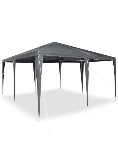 Tenda Party Antracite 400 x 400 x 266 cm Polietilene e Acciaio