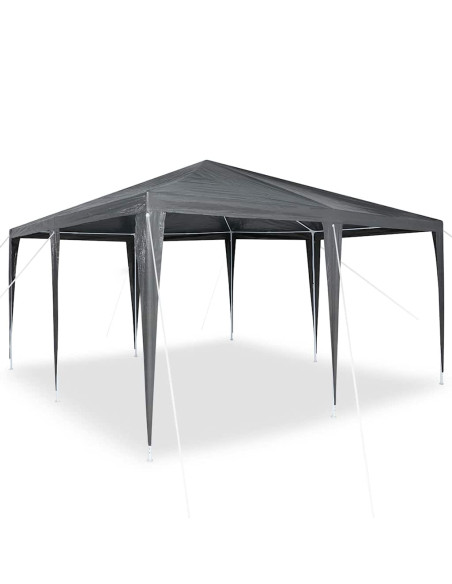 Tenda Party Antracite 400 x 400 x 266 cm Polietilene e Acciaio