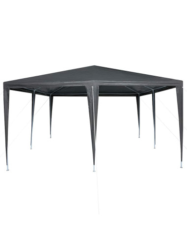 Tenda Party Antracite 400 x 400 x 266 cm Polietilene e Acciaio