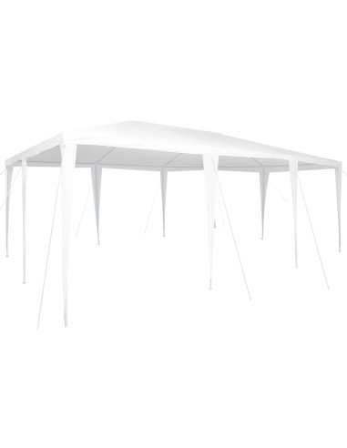 Tenda Party Bianco 600 x 400 x 266 cm Polietilene e Acciaio
