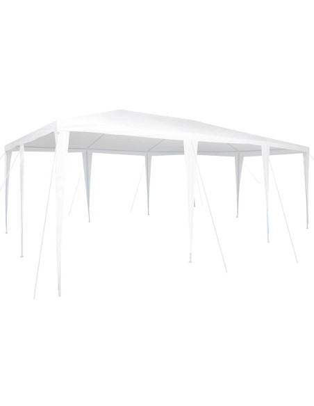 Tenda Party Bianco 600 x 400 x 266 cm Polietilene e Acciaio
