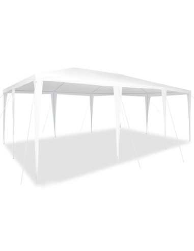 Tenda Party Bianco 600 x 400 x 266 cm Polietilene e Acciaio