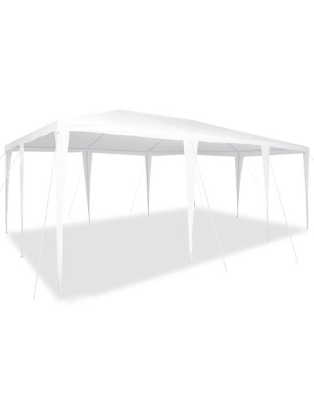 Tenda Party Bianco 600 x 400 x 266 cm Polietilene e Acciaio