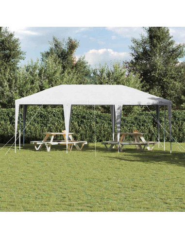 Tenda Party Bianco 600 x 400 x 266 cm Polietilene e Acciaio