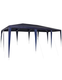 Tenda Party Blu 600 x 400 x 266 cm Polietilene e Acciaio 2