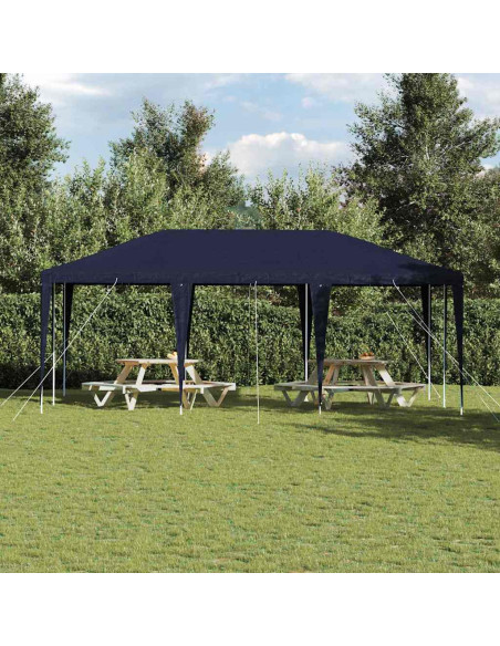 Tenda Party Blu 600 x 400 x 266 cm Polietilene e Acciaio