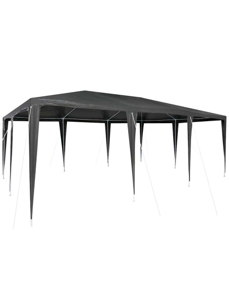 Tenda Party Antracite 600 x 400 x 266 cm Polietilene e Acciaio