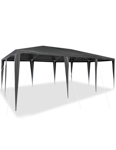 Tenda Party Antracite 600 x 400 x 266 cm Polietilene e Acciaio