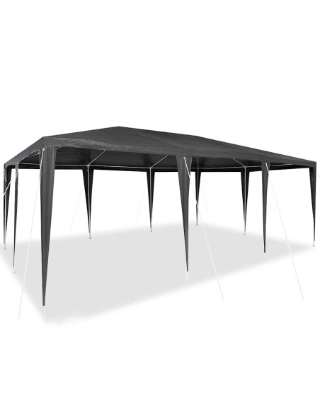 Tenda Party Antracite 600 x 400 x 266 cm Polietilene e Acciaio
