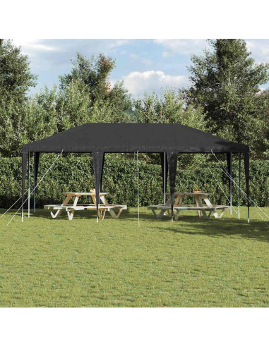 Tenda Party Antracite 600 x 400 x 266 cm Polietilene e Acciaio