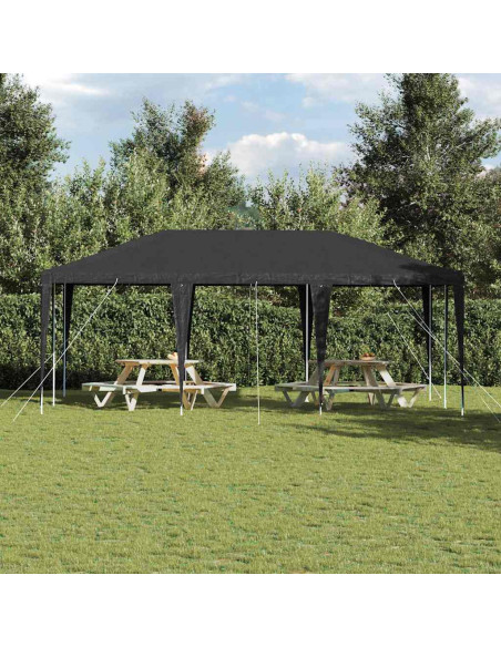 Tenda Party Antracite 600 x 400 x 266 cm Polietilene e Acciaio