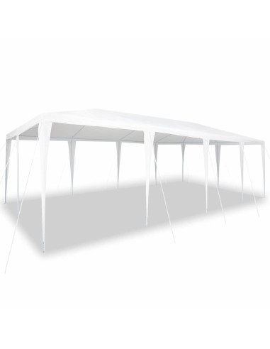 Tenda Party Bianco 800 x 400 x 266 cm Polietilene e Acciaio