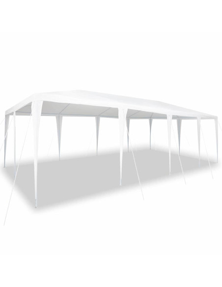 Tenda Party Bianco 800 x 400 x 266 cm Polietilene e Acciaio