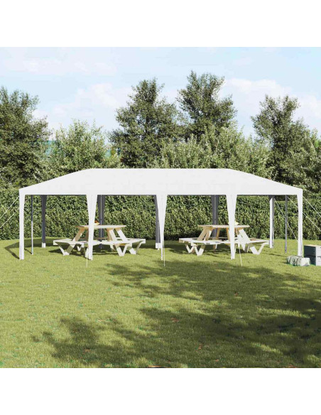 Tenda Party Bianco 800 x 400 x 266 cm Polietilene e Acciaio