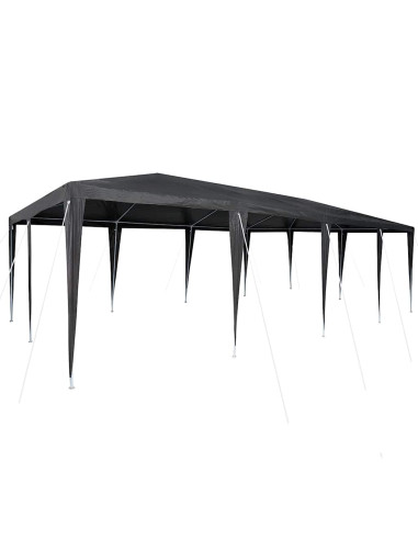 Tenda Party Antracite 800 x 400 x 266 cm Polietilene e Acciaio