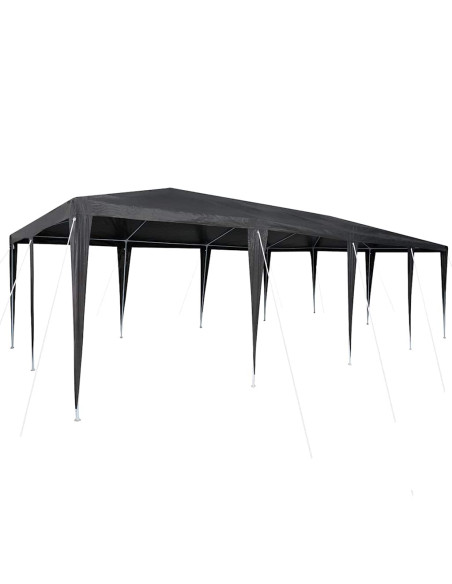 Tenda Party Antracite 800 x 400 x 266 cm Polietilene e Acciaio