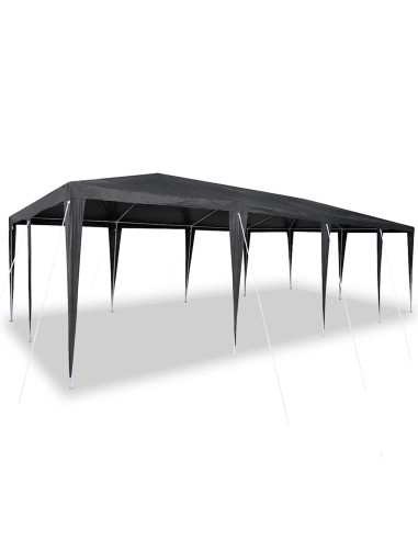 Tenda Party Antracite 800 x 400 x 266 cm Polietilene e Acciaio