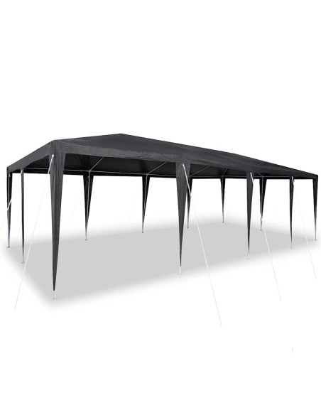 Tenda Party Antracite 800 x 400 x 266 cm Polietilene e Acciaio