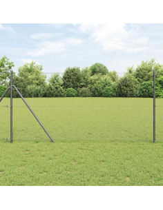 Recinzione Esagonale Grigio 1 x 10 m PVC